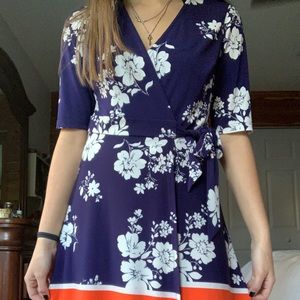 Faux Wrap Dress